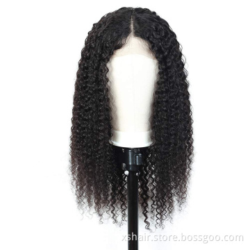 Genuine Front Hd Closure Kinky Straight Jerry Curl Indian 40 Inch 100% Human Hair Lace Wig Short Human Hair Lace Front Wig